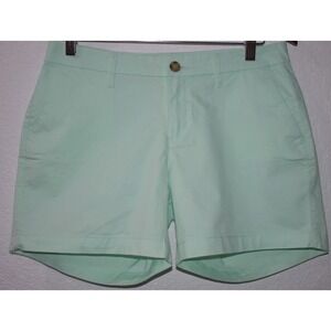 Old Navy Shorts 4 SEAFOAM GREEN Chino Cotton Stretch Pockets Flat Front 5 Inch